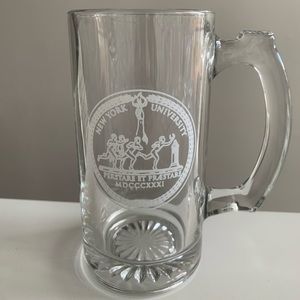 New York University NYU Glass Mug